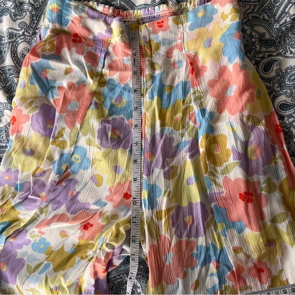 Billabong Womens Split Spirit Floral Pants White Multi SZ S New - Picture 7 of 9